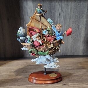 Vintage 1999 Westland Giftware Santa's Magical Airships Steve Kehrli Christmas